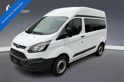 Ford Transit Custom rolstoelbus rolstoel voorin side to side